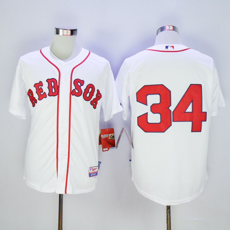 Men Boston Red Sox #34 Ortiz White MLB Jerseys->boston red sox->MLB Jersey